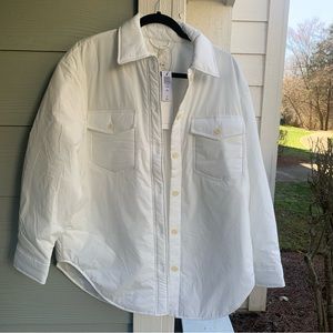 Aritzia Wilfred Free The Ganna Shirt Jacket Oak NWT button down small women’s